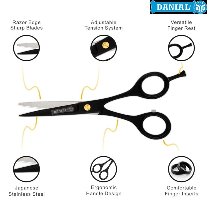 BLACK SUPERCUT STAINLESS STEEL SCISSOR 7.5" - Image 3