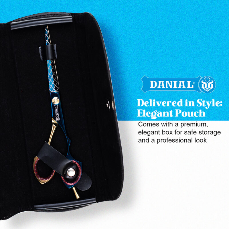 DANIAL BLUE & GOLD SCISSORS 6.5" - Image 3