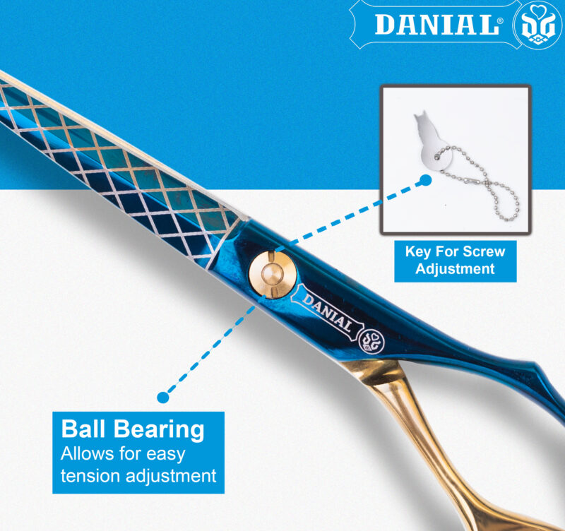 DANIAL BLUE & GOLD SCISSORS 6.5" - Image 6