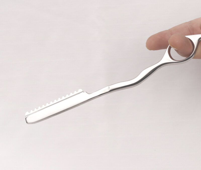 DANIAL Hair Styling Thinning and Texturizing Razor Silver - Image 3