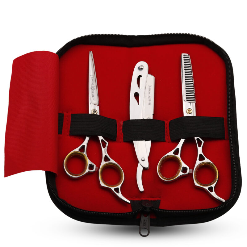 DANIAL 5 HOLE SCISSORS KIT WITH RAZOR. - Image 3