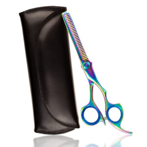 DANIAL 4200 JAPANESE STEEL TITANIUM MULTICOLORED THINNING SCISSOR 6.5"