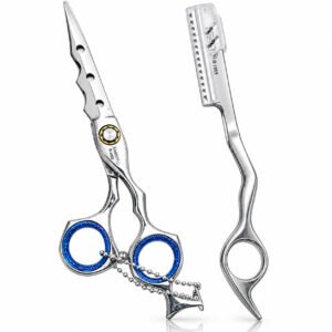 DANIAL POLISHED PREMIUM SCISSOR WITH TEXTURE RAZOR